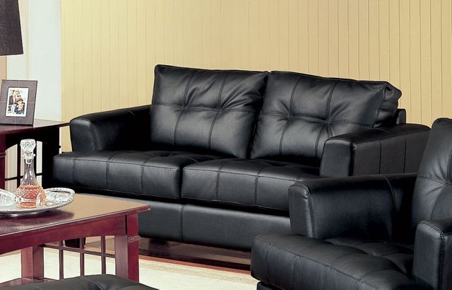 Coaster® Samuel 3-Piece Black Living Room Set 2
