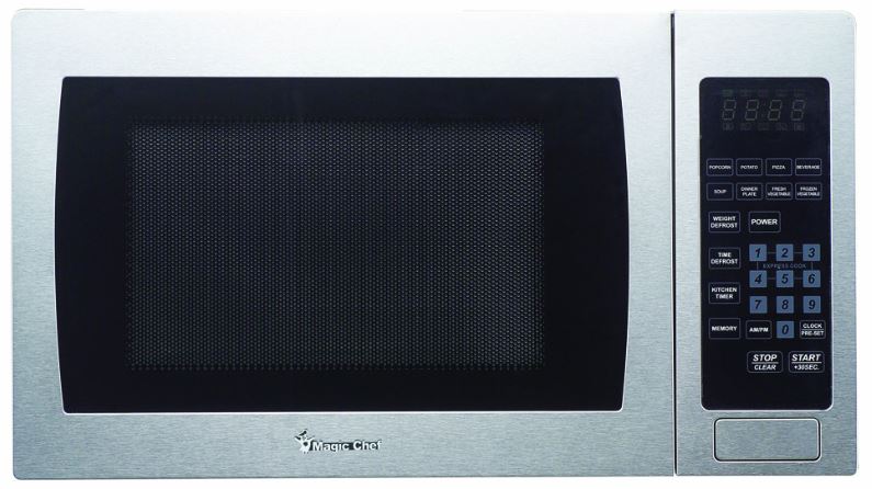 Magic Chef® 0.9 Cu. Ft. Stainless Steel Countertop Microwave Oven | Steve's Appliances | Mounds View, MN