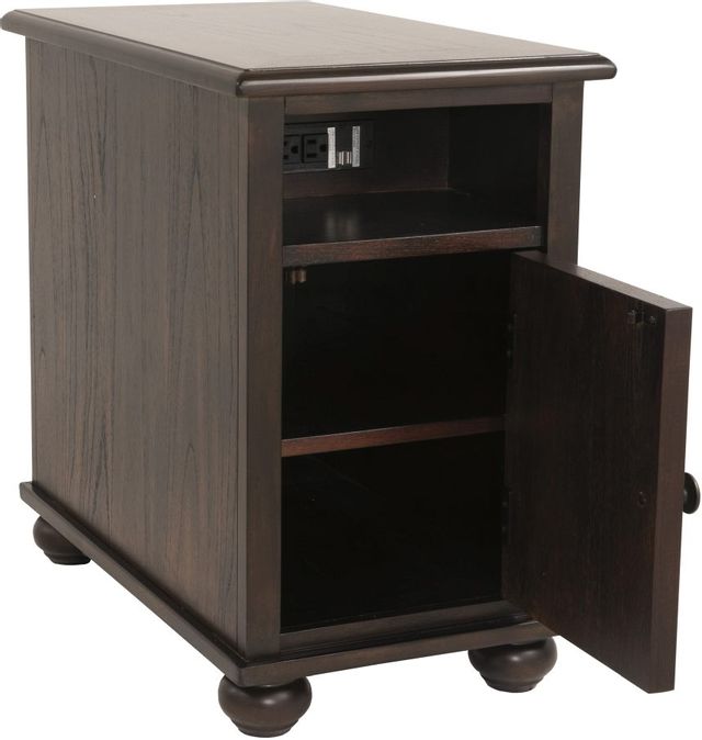 Signature Design by Ashley® Barilanni Dark Brown Chair Side End Table 4