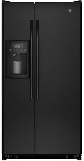 GE® 21.8 Cu. Ft. Side-By-Side Refrigerator-Black 0