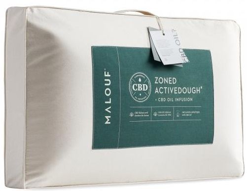 Malouf® Z® Zoned ActiveDough® + CBD Oil Queen Bed Pillow 2