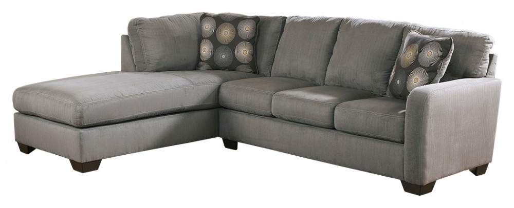 Signature Design by Ashley® Zella Charcoal 2-Piece Sectional with Chaise