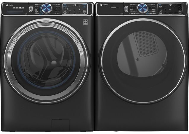 PFW950SPTDS | PFD95ESPTDS - GE Profile Front Load Laundry Pair with 5.3 cu. ft. Washer and 7.8 cu. ft. Dryer