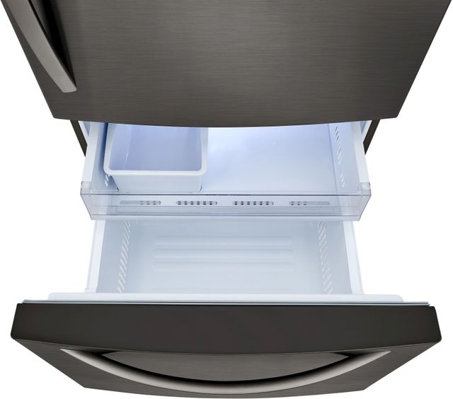 LG 25.5 Cu. Ft. PrintProof™ Black Stainless Steel Bottom Freezer Refrigerator 4