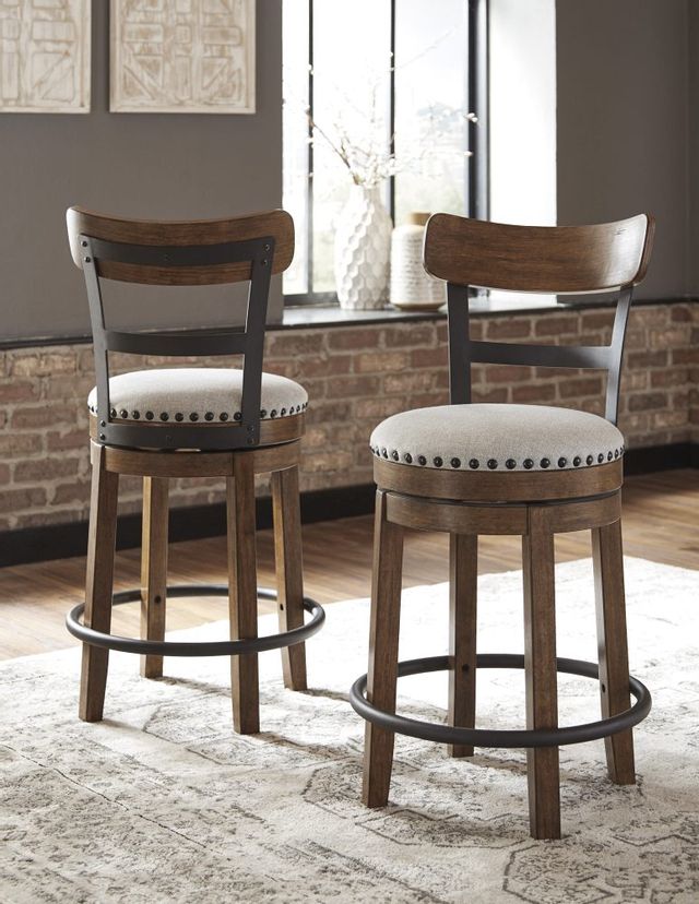 Signature Design by Ashley® Valebeck Brown Counter Height Bar Stool 5
