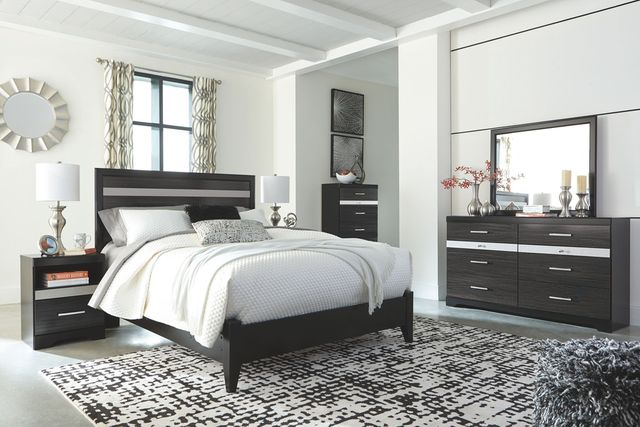 Signature Design by Ashley® Starberry Black Queen Panel Bed-2