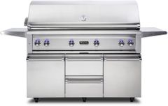 Viking® 5 Series 79.75" Stainless Steel Freestanding Natural Gas Grill-VQGFS5541NSS