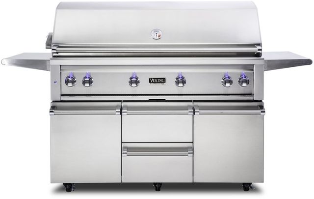 Viking® 5 Series 79.75" Stainless Steel Freestanding Natural Gas Grill
