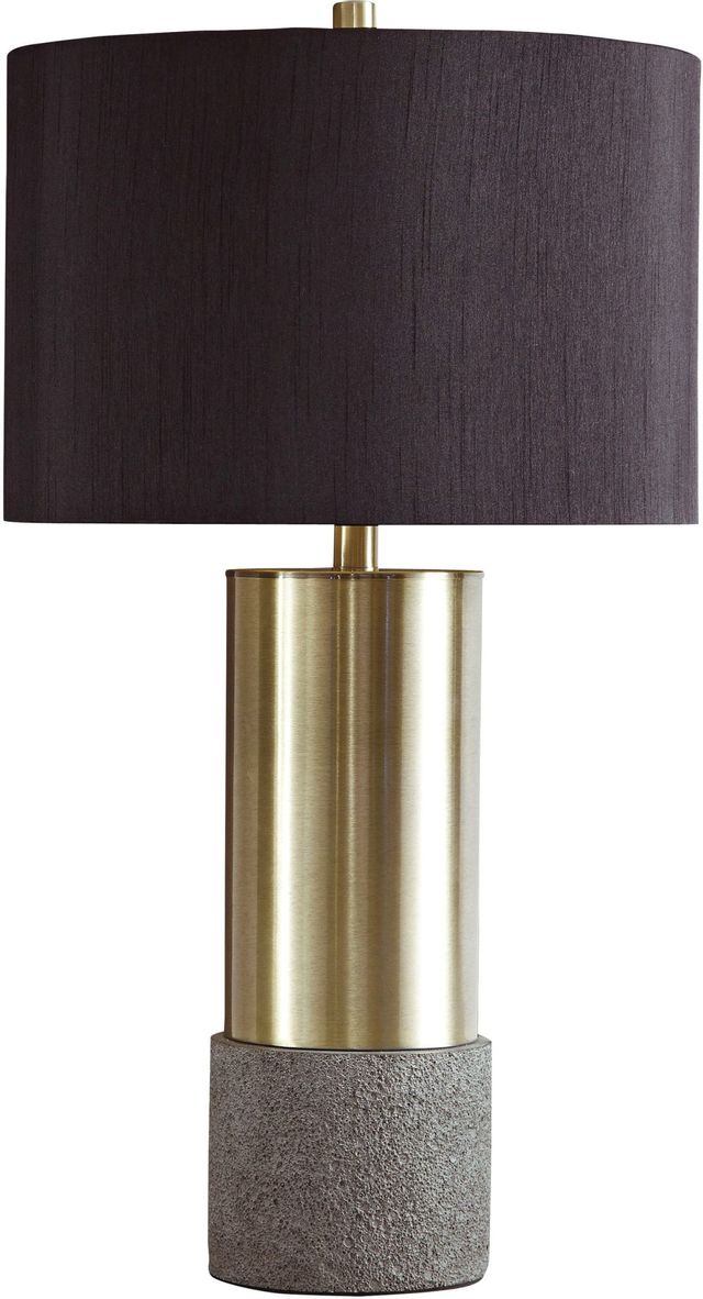 Signature Design by Ashley® Jacek 2-Piece Gray/Brass Table Lamps-2