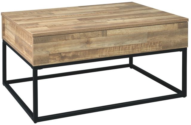 Signature Design by Ashley® Gerdanet Natural Lift-Top Coffee Table
