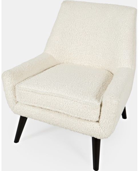 Jofran Inc. Ewing Cream and Natural Accent Chair 1