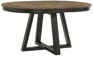 Intercon Harper Brushed Brown/Pecan Round Dining Table