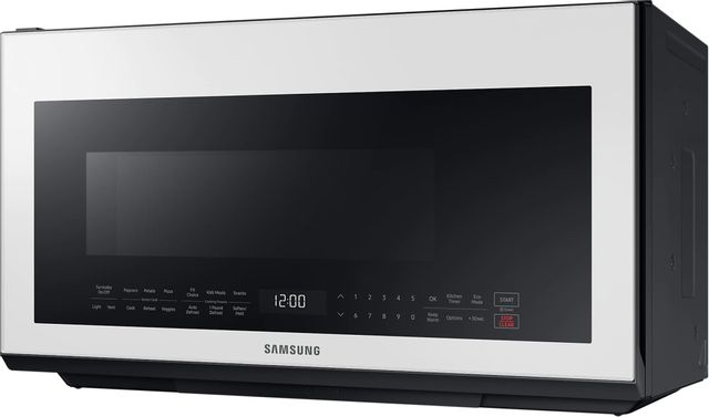 Samsung 2.1 Cu. Ft. White Glass Over The Range Microwave 2