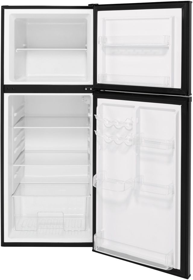 GE® 9.9 Cu. Ft. Black Top Freezer Refrigerator-GPV10FGNBB-1