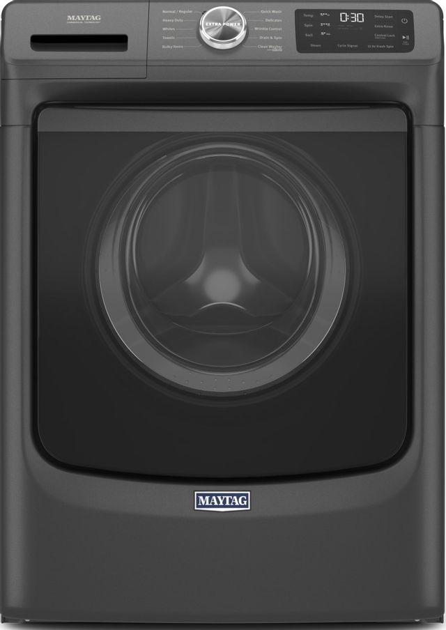 Maytag® 5.2 Cu. Ft. Volcano Black Front Load Washer