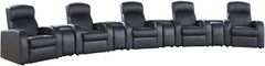 Coaster® Cyrus 9-Piece Black Home Theater Seating Set
