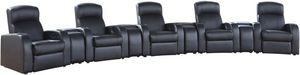 Coaster® Cyrus 9-Piece Black Home Theater Seating Set