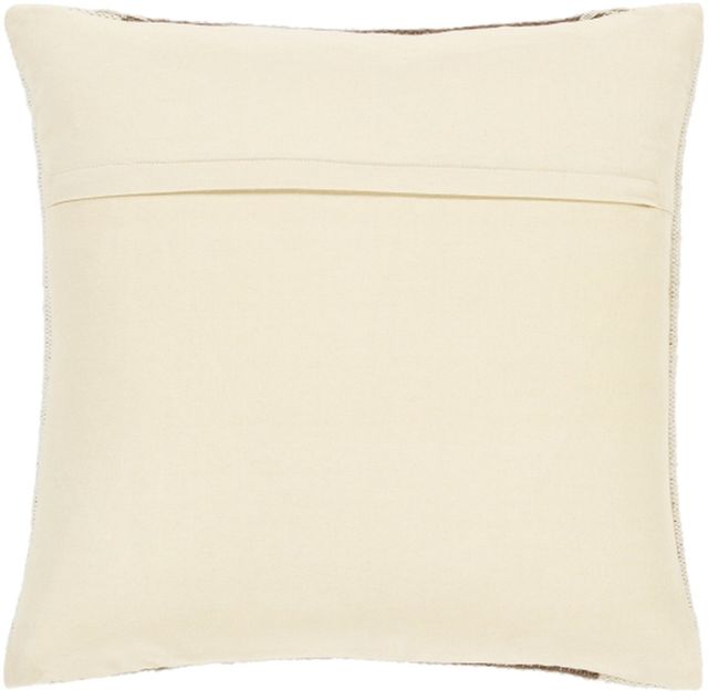 Surya Niko Dark Brown 20"x20" Pillow Shell with Down Insert-1