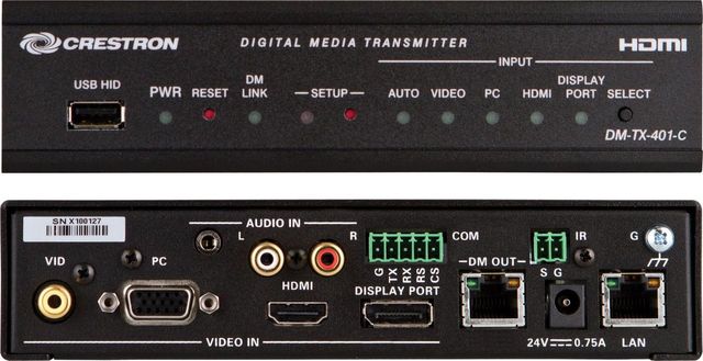 Crestron® DigitalMedia 8G+® Transmitter 401 1