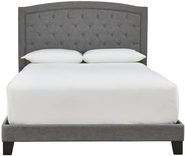 Signature Design by Ashley® Adelloni Gray Queen Upholstered Bed-3