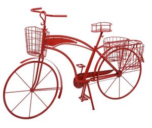Stylecraft Red Outdoor Bicycle Planter