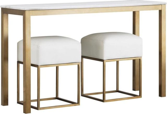 Coast2Coast Home™ Accents by Andy 2-Piece Avalon Gold Stool Set-3