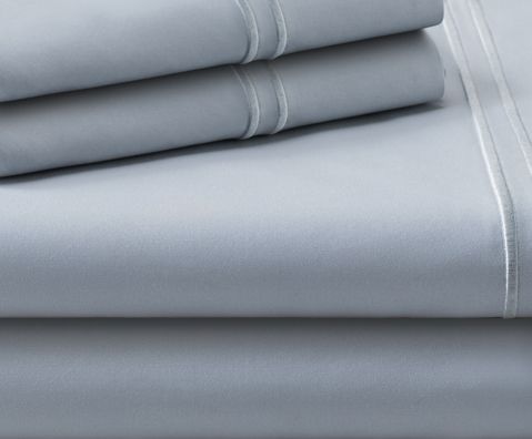 Malouf® Woven Supima® Premium Cotton Smoke Split King Sheet Set