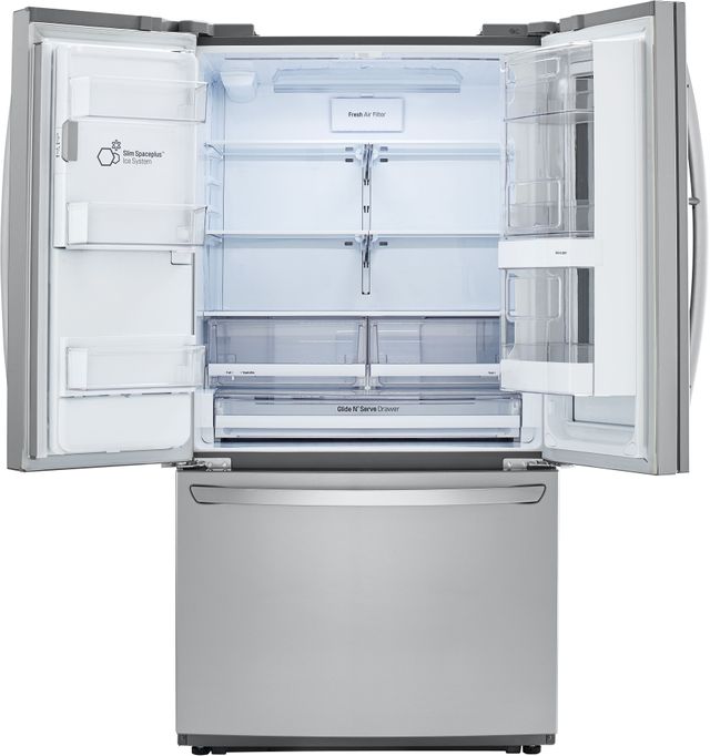 Réfrigérateur à portes françaises à profondeur de comptoir de 36 po LG® de 21,9 pi³ - Acier inoxydable 3