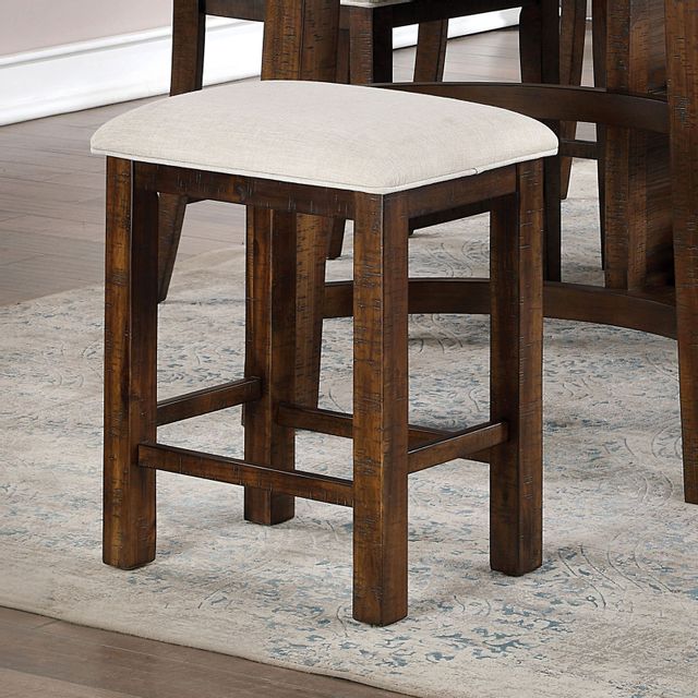 Furniture of America® Fredonia 2-Piece Beige Counter Height Stool Set