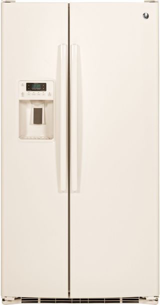 GE® 25.4 Cu. Ft. Bisque Side-By-Side Refrigerator