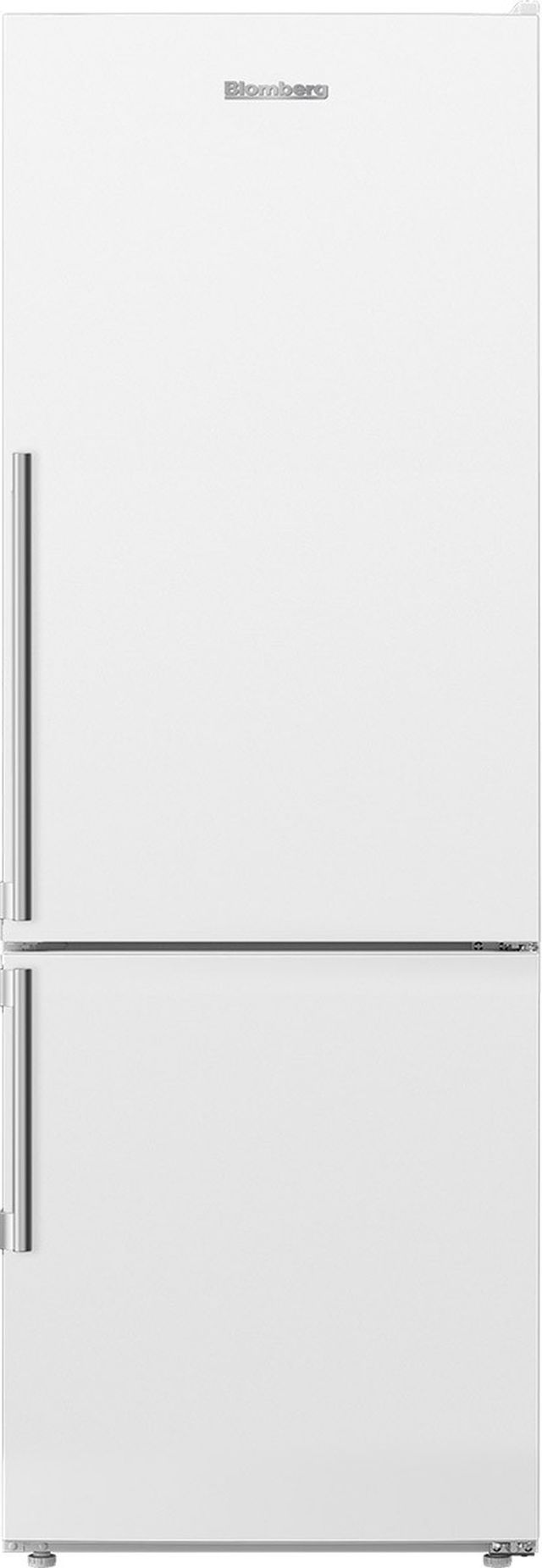 Blomberg® 11.4 Cu. Ft. White Counter-Depth Bottom Freezer Refrigerator 0