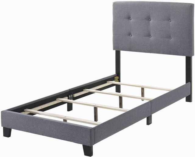 Coaster® Mapes Grey Twin Upholstered Bed 2