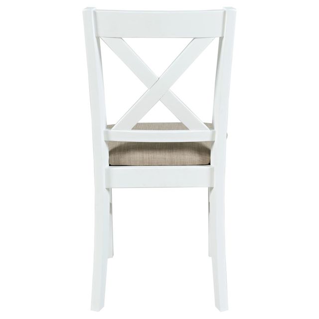 Jofran Hobson White X-back Chair-2