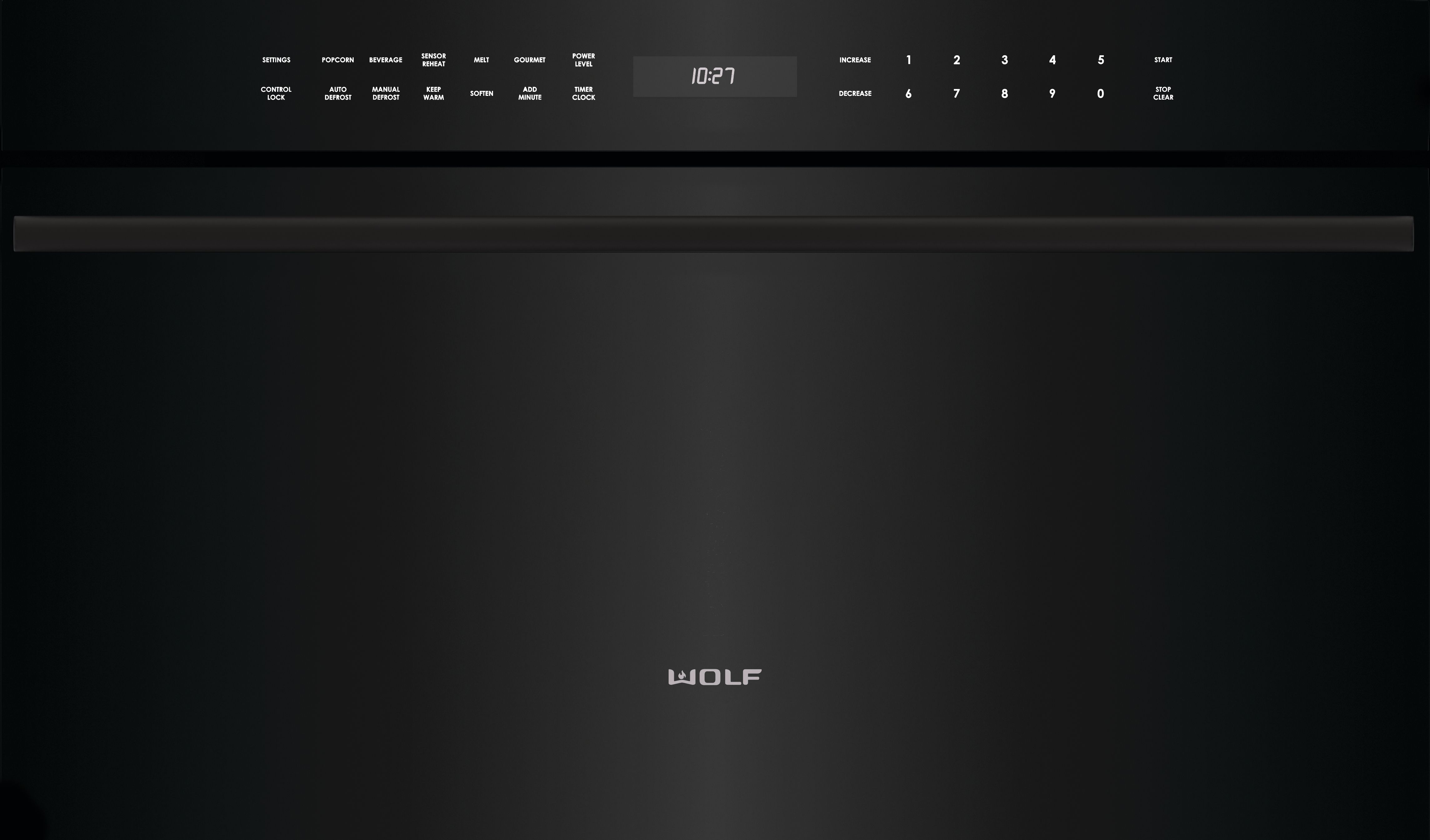 Wolf® M Series Contemporary 1.6 Cu. Ft. Black Built In Microwave