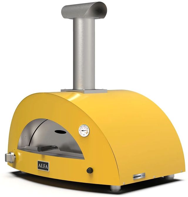 Alfa Moderno Fire Yellow Pizza Oven -1