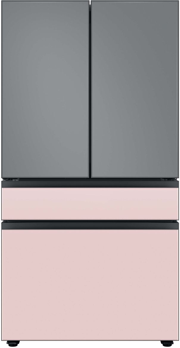 Samsung Bespoke 36" Pink Glass French Door Refrigerator Bottom Panel 3
