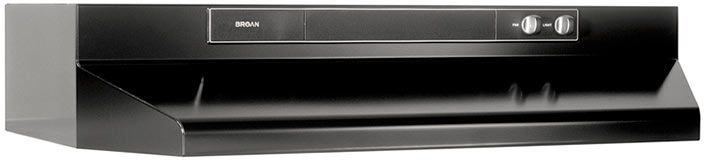 Broan® 46000 Series 36" Black Under Cabinet Range Hood