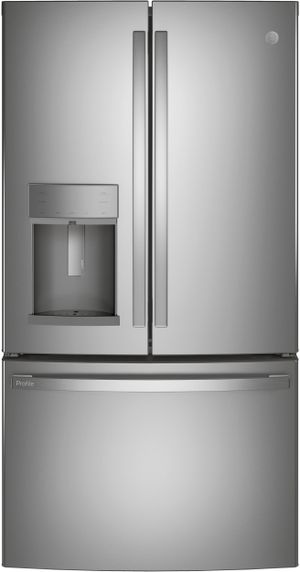 GE Profile™ 22.1 Cu. Ft. Fingerprint Resistant Stainless Steel Counter Depth French 4pc Package