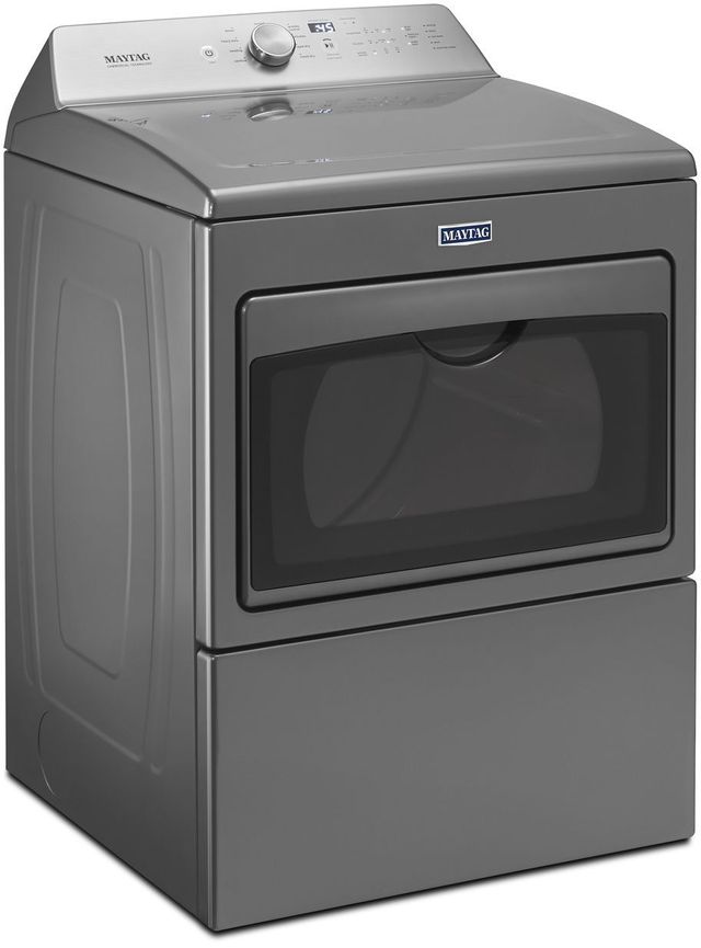 Maytag® 7.4 Cu. Ft. Metallic Slate Front Load Gas Dryer 3
