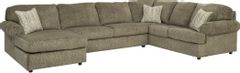 Signature Design by Ashley® Hoylake 3-Piece Chocolate Sectional with Chaise