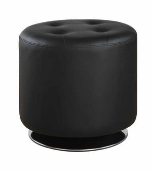 Coaster® Black Swivel Ottoman