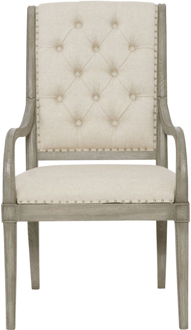Bernhardt Marquesa Gray Cashmere Arm Chair