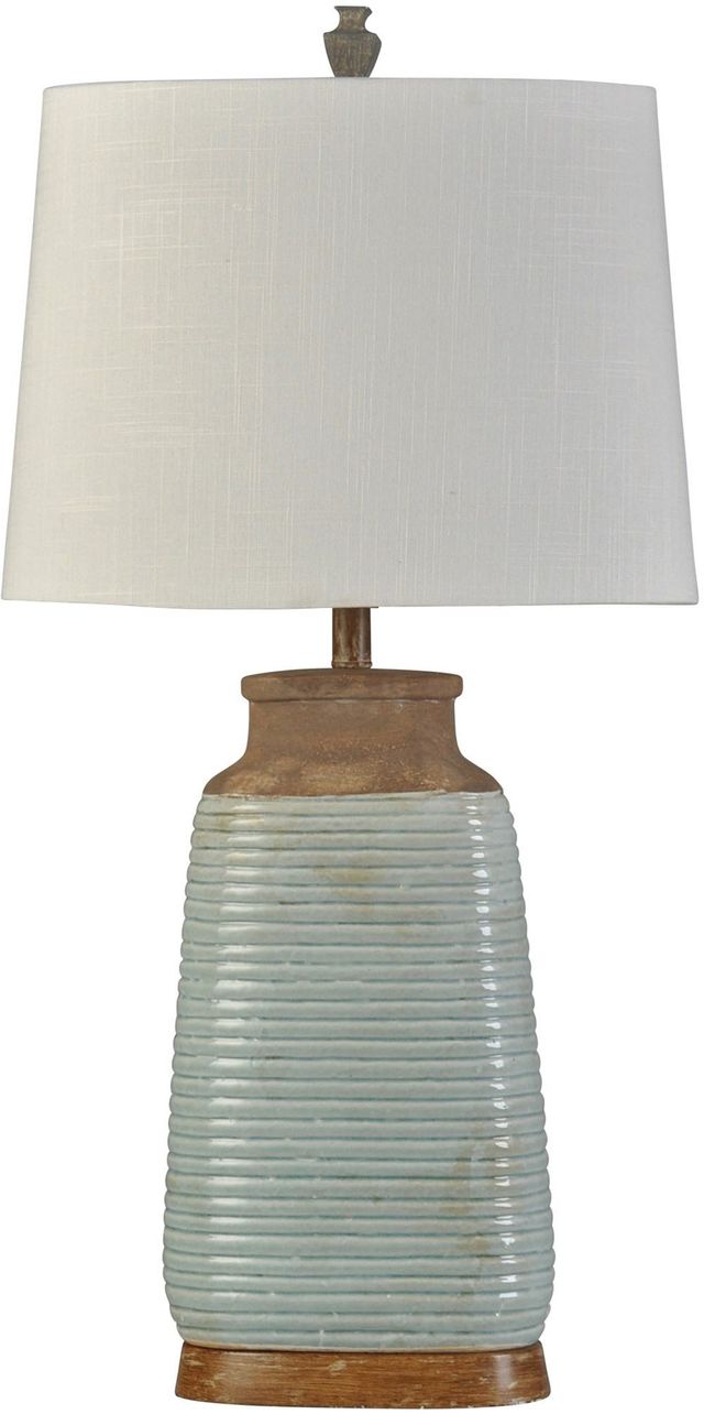 StyleCraft Armond Blue Table Lamp