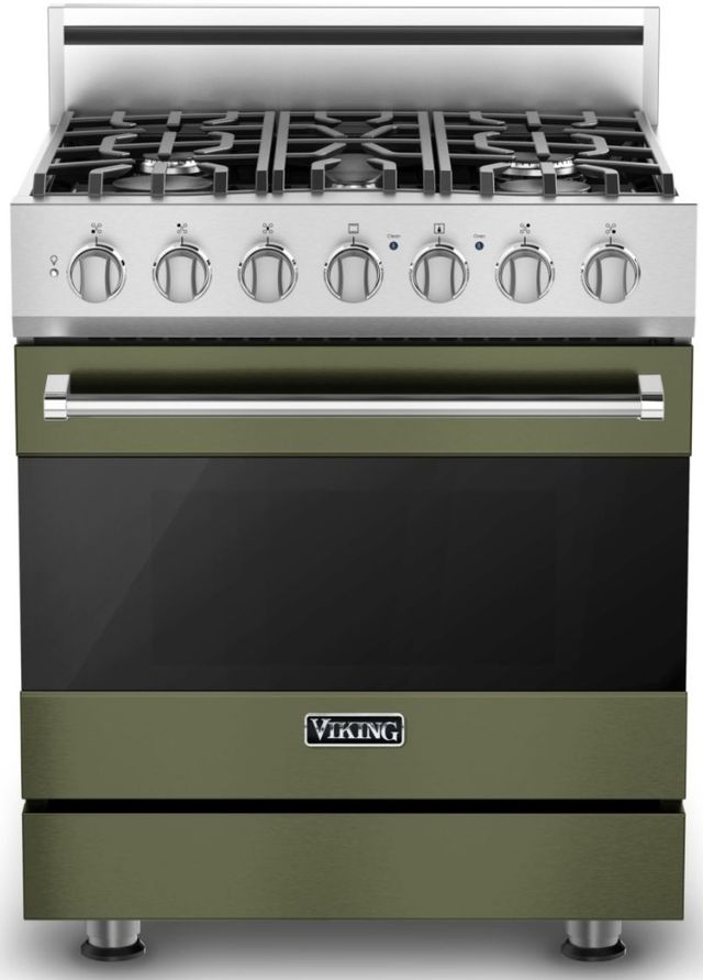 Viking® 3 Series 30" Alluvial Blue Pro Style Dual Fuel Natural Gas Range 15