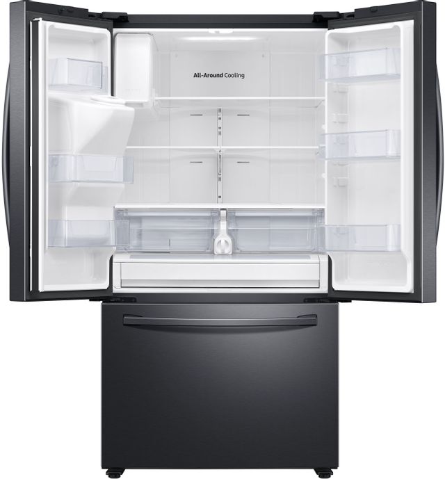 Samsung 27.0 Cu. Ft. Fingerprint Resistant  Black Stainless Steel French Door Refrigerator-2