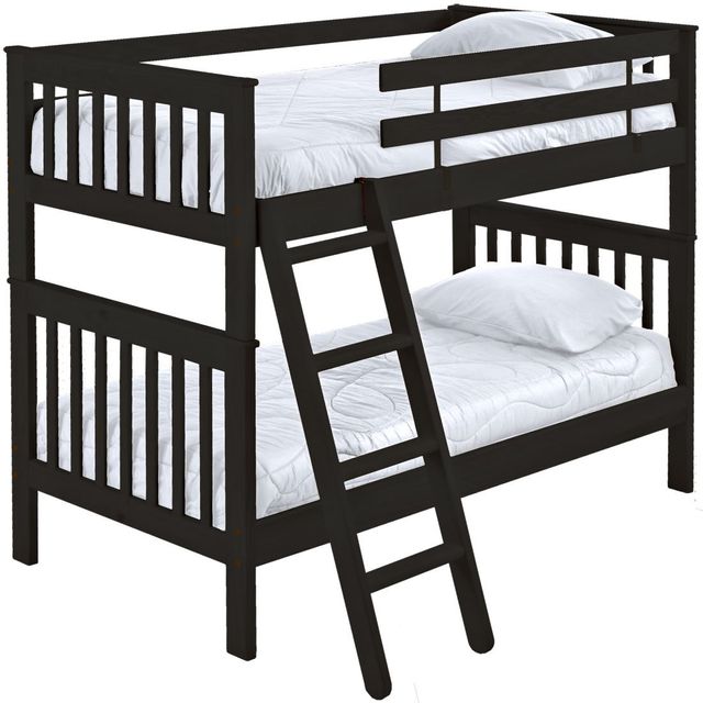 Crate Designs™ Furniture Espresso Twin/Twin Tall Mission Bunk Bed