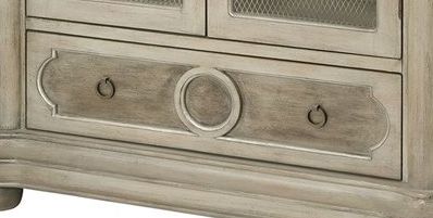 Stein World Leena Revere Warm Grey Display Cabinet 1