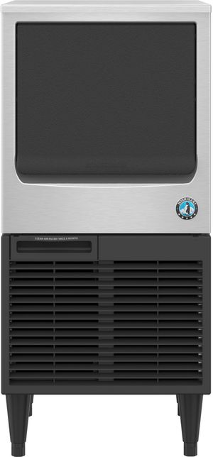 Hoshizaki 18" 86 lb. Black with Stainless Steel Undercounter Crescent Cuber Icemaker