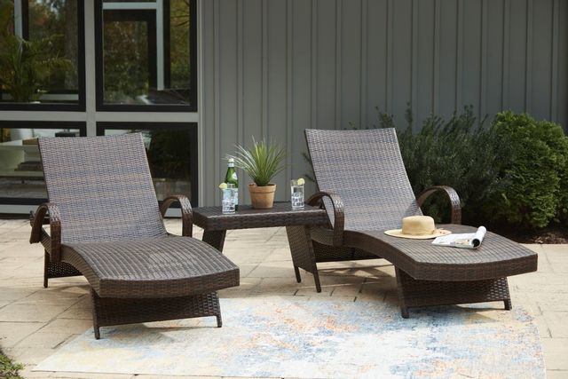 Signature Design by Ashley® Kantana 3-Piece Brown Outdoor Seating Set 3
