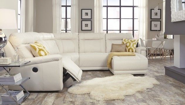 Palliser® Furniture Westpoint 5-Piece Off-White Sectional 1
